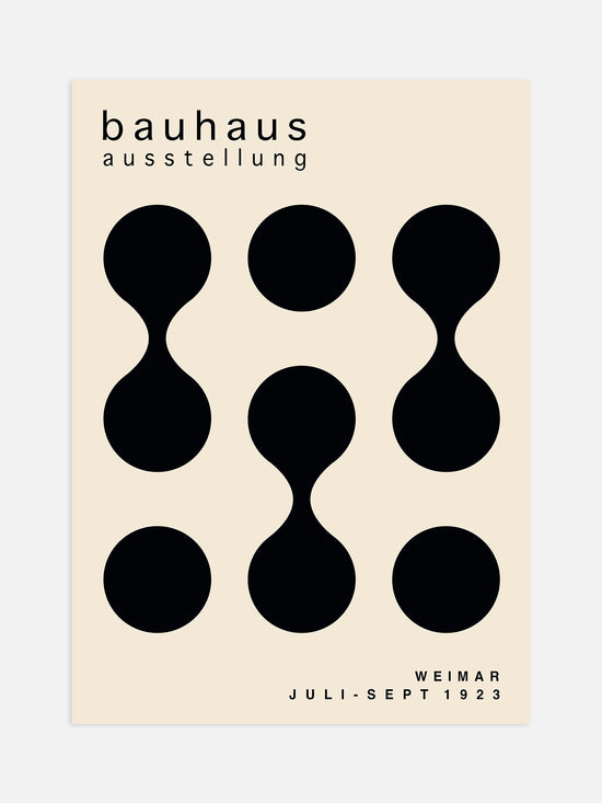 Black Minimal Bauhaus Poster