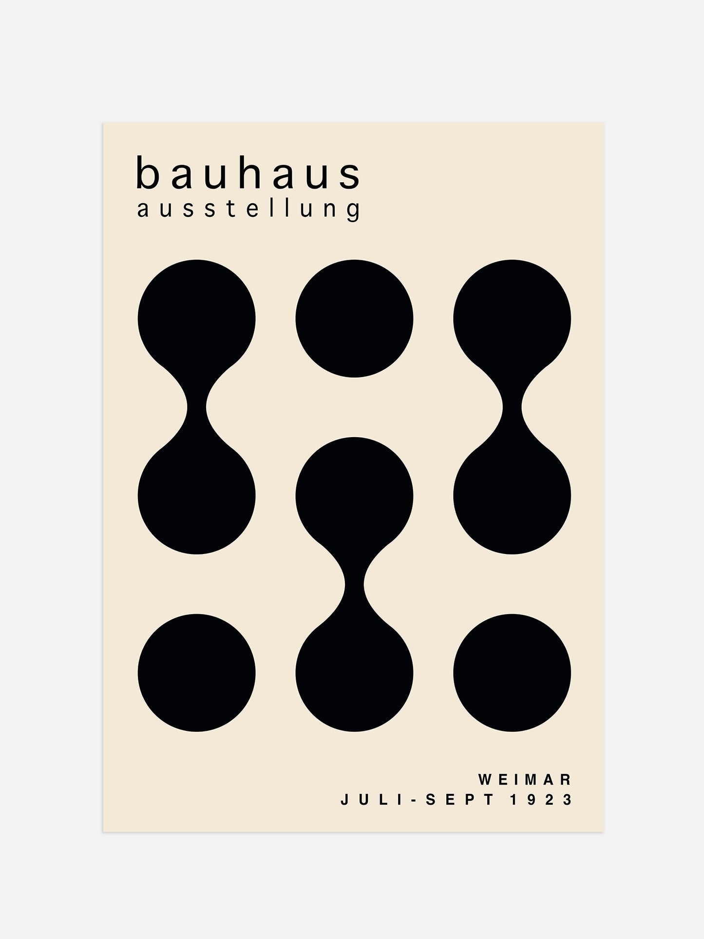 Minimalist Black Bauhaus Poster | Digital Download