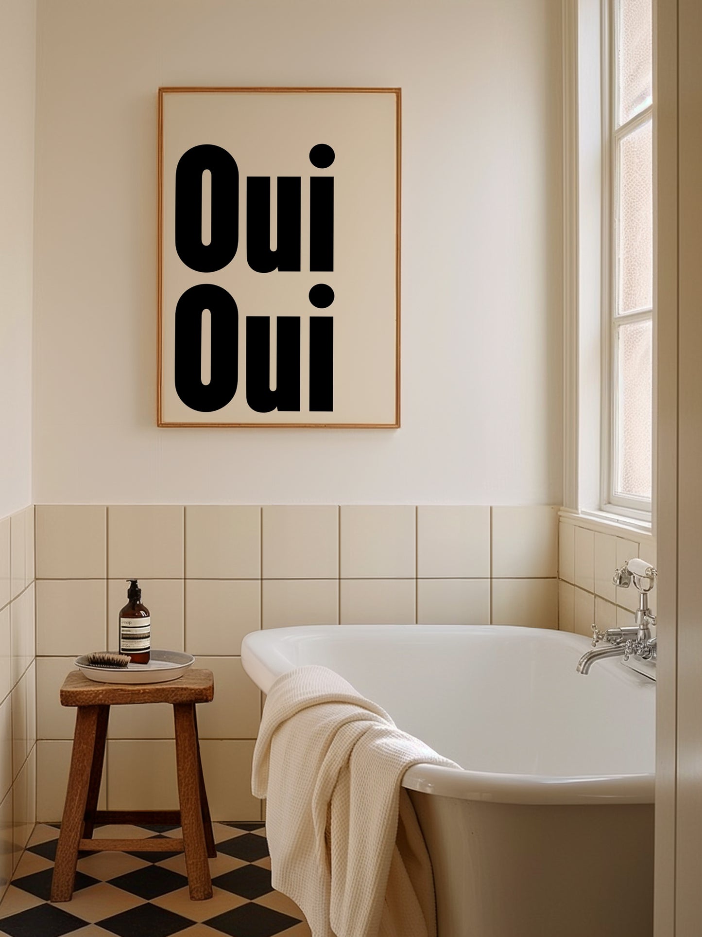 Oui Oui Print - Black