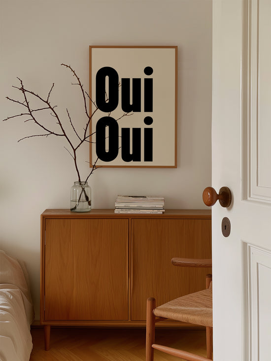 Oui Oui Print - Black