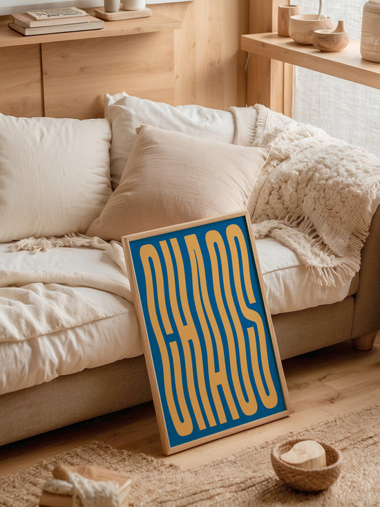 Blue And Yellow Chaos Print | Digital Download