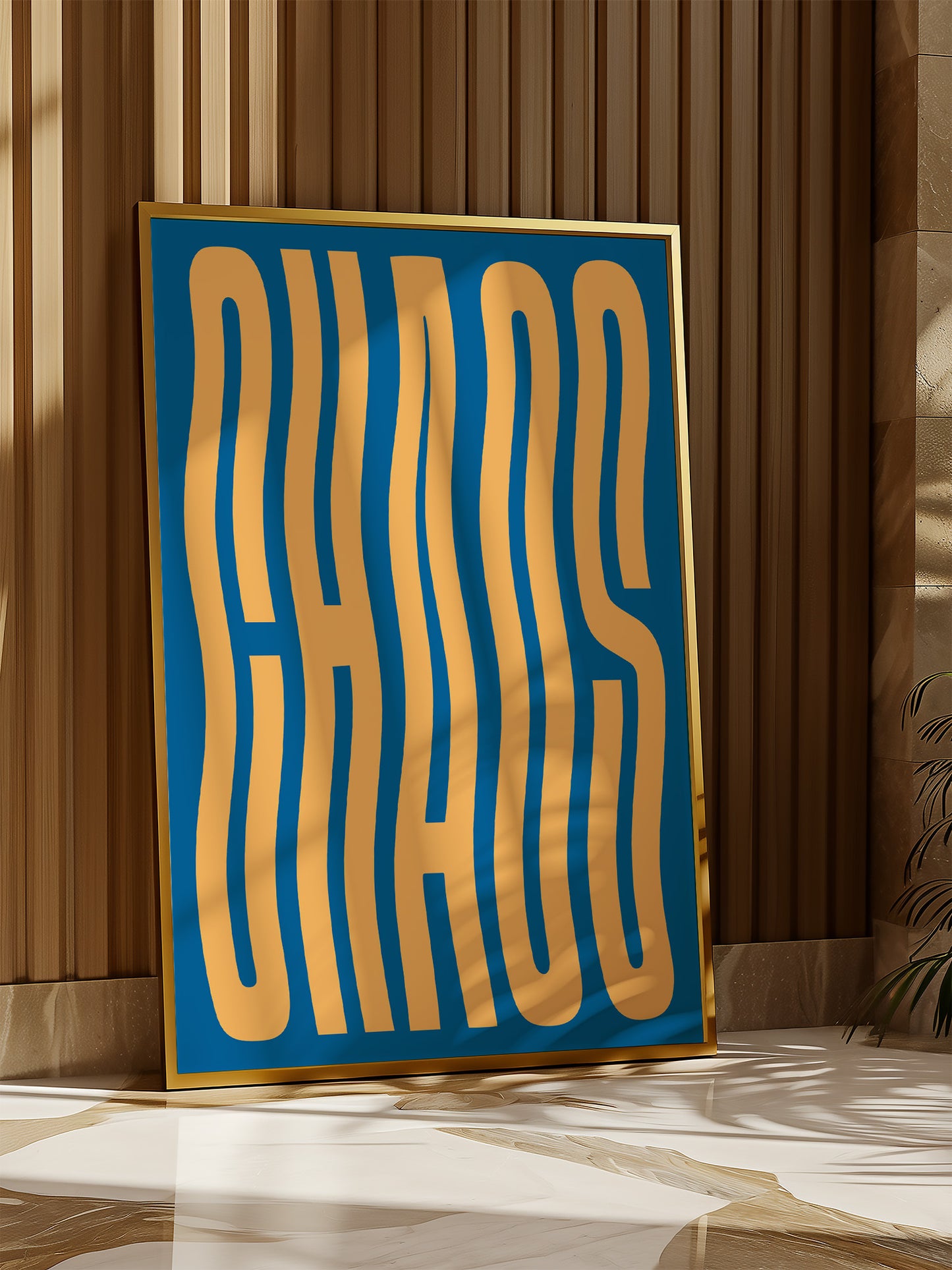 Blue And Yellow Chaos Print | Digital Download