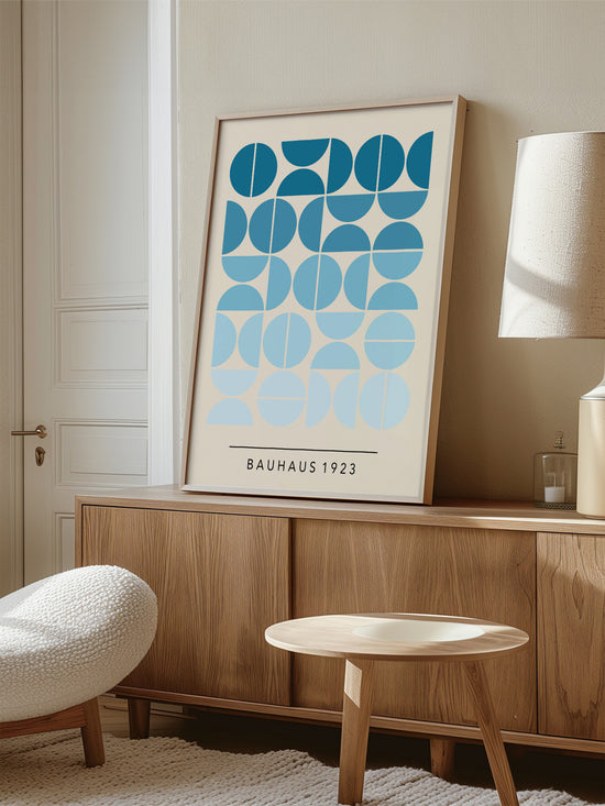 Pastel Blue Bauhaus Poster | Digital Download