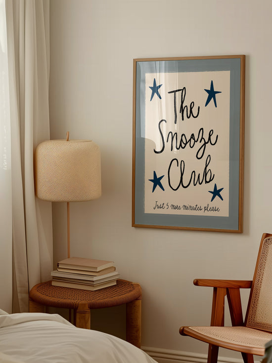 The Snooze Club Bedroom Print