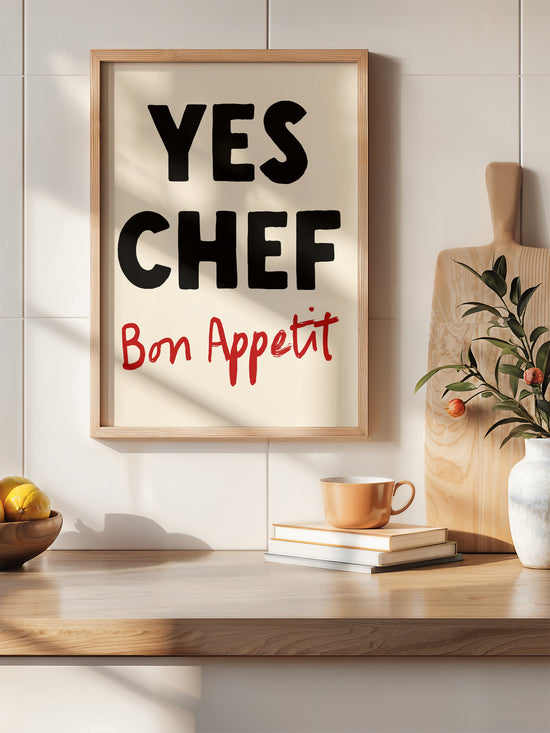 Yes Chef Bon Appetit Poster