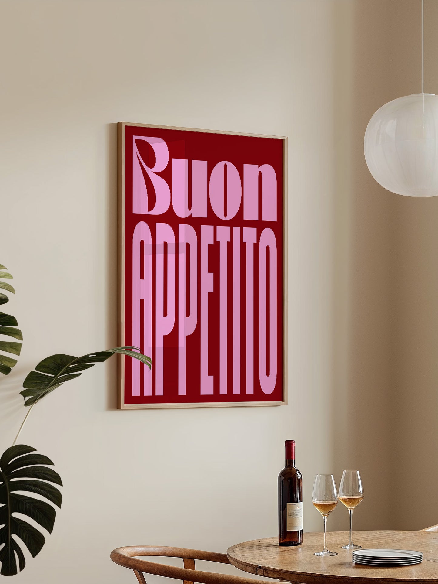 Buon Appetito Typography Print
