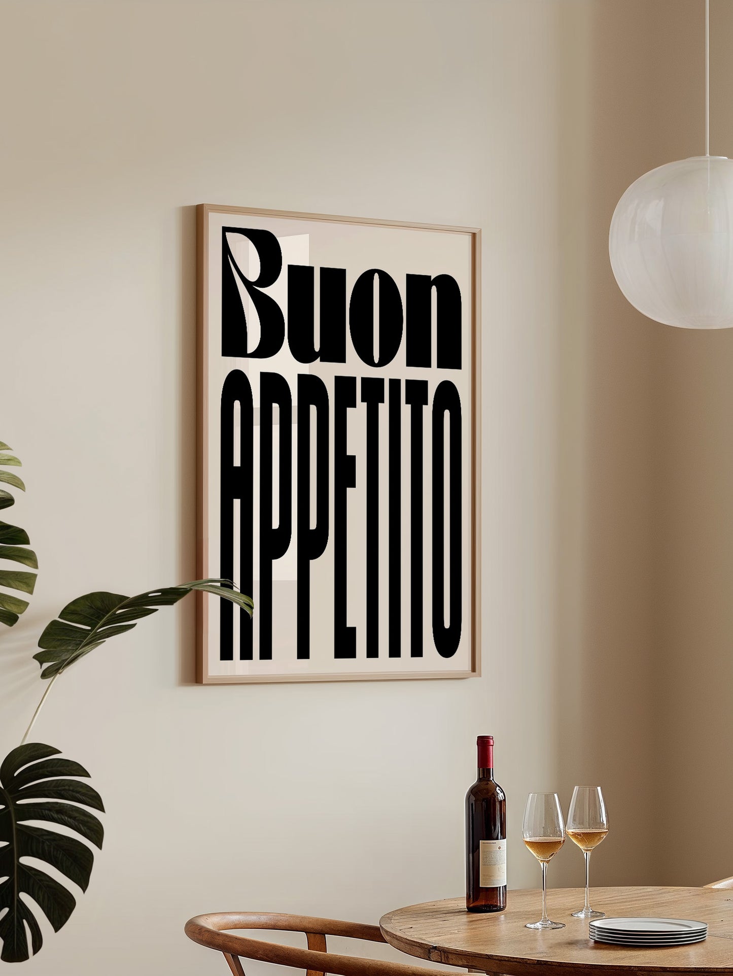 Buon Appetito Typography Poster