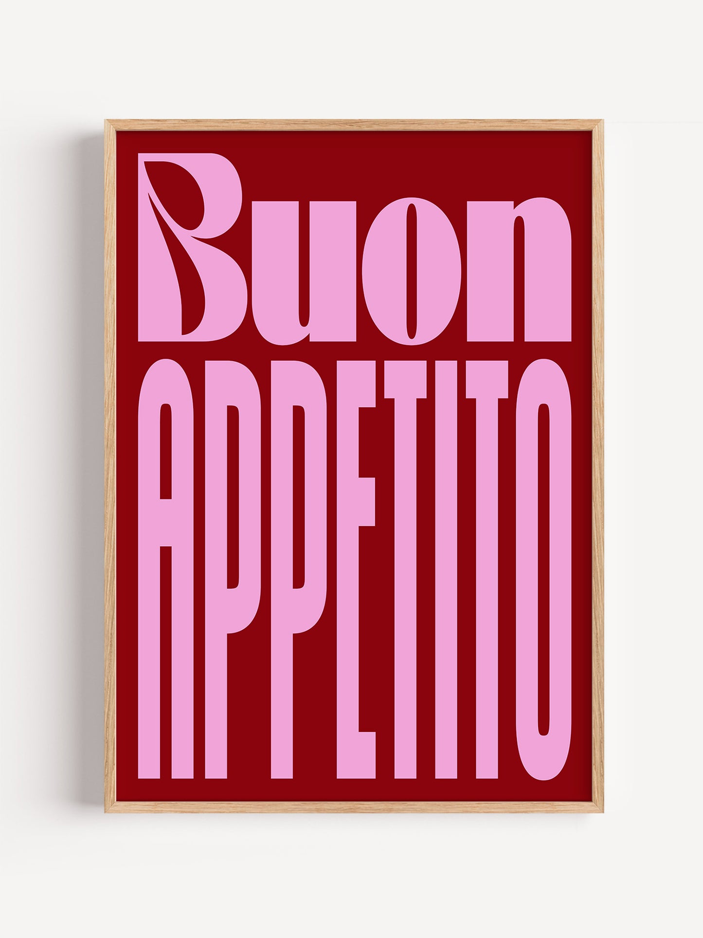 Buon Appetito Typography Print