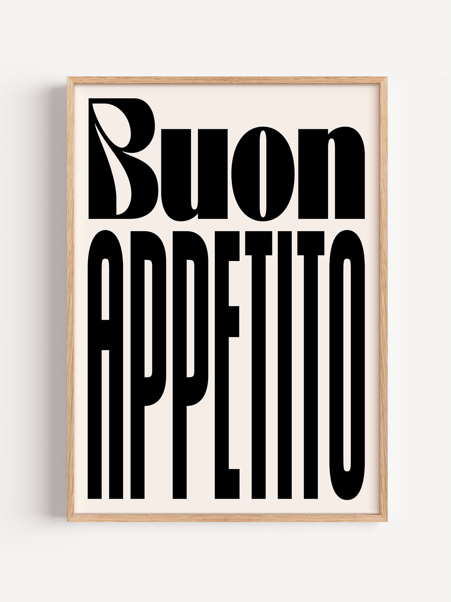 Buon Appetito Typography Poster