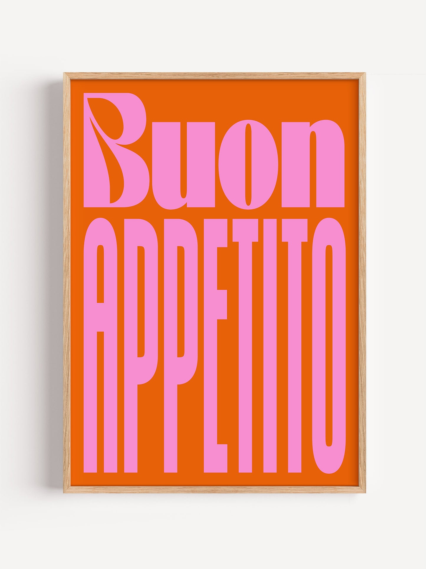 Buon Appetito Typography Print
