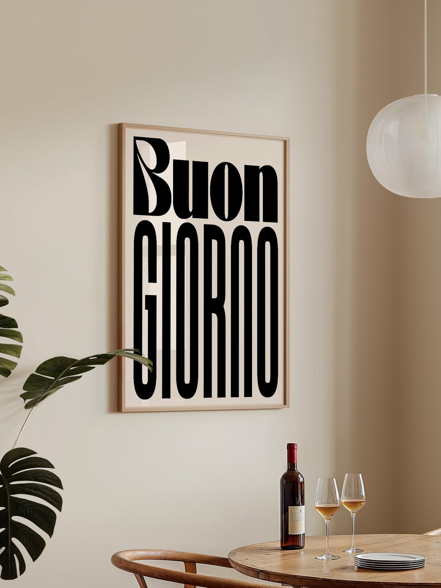 Buongiorno Typography Print