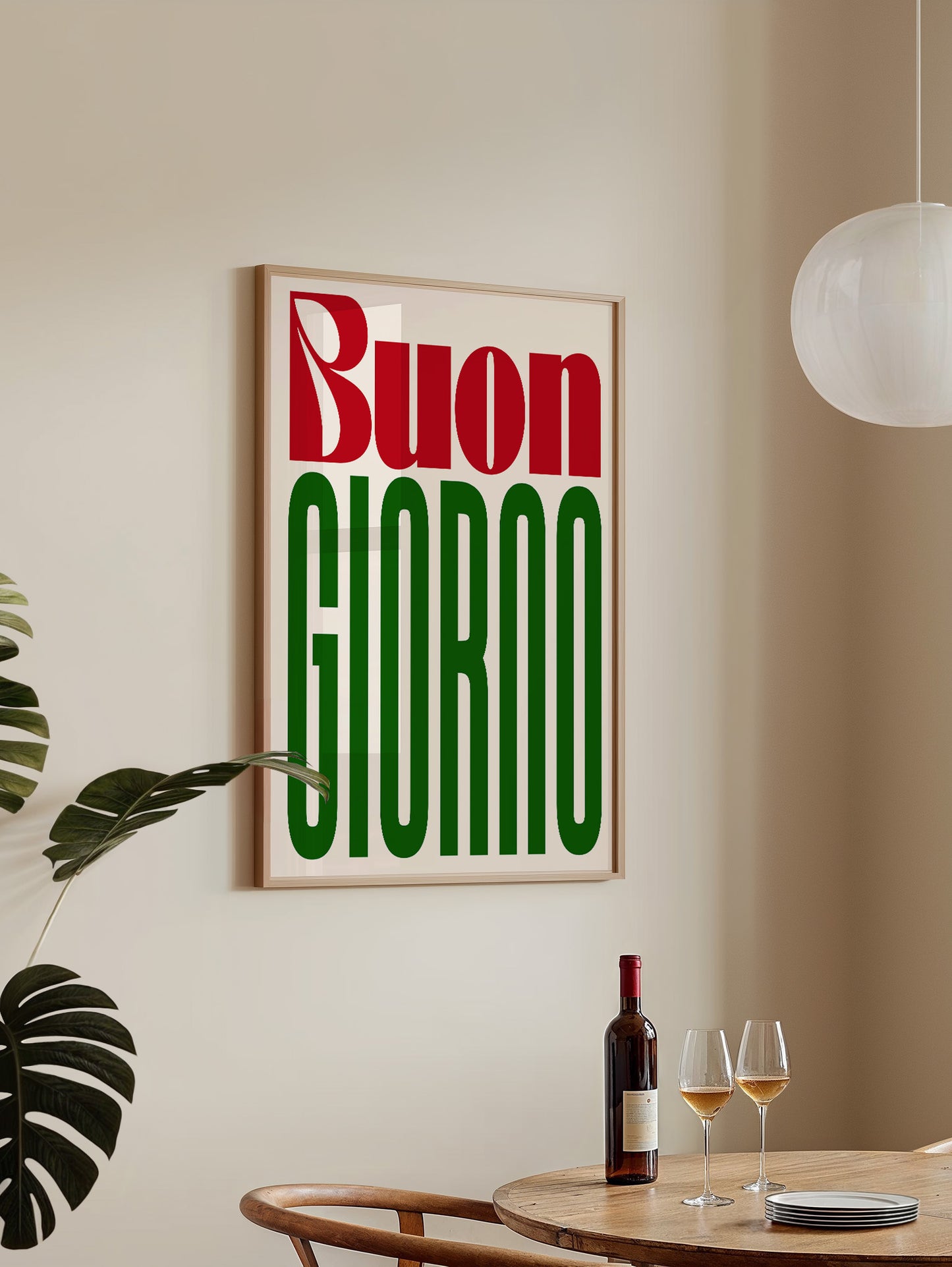 Buongiorno Typography Print