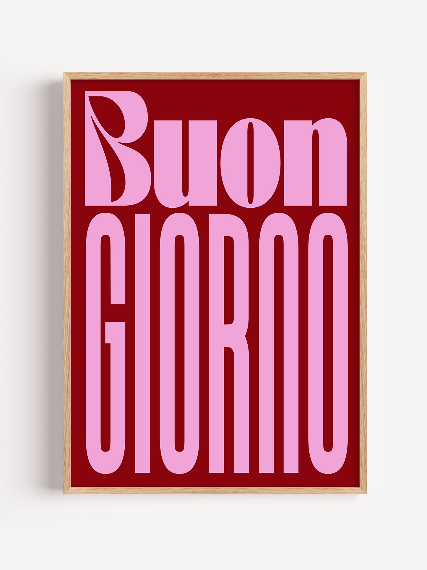 Buongiorno Typography Poster