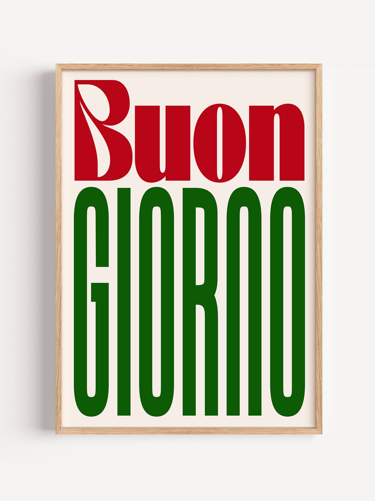 Buongiorno Typography Print