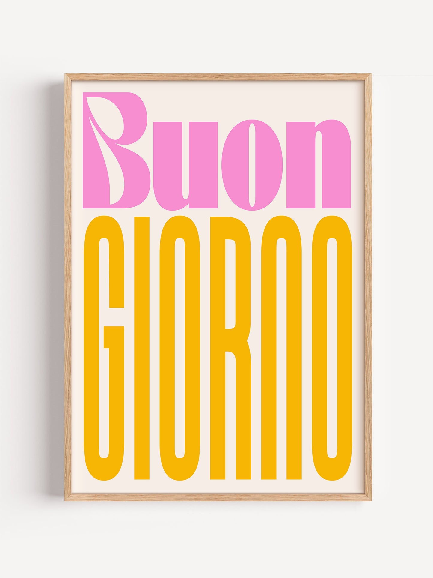 Buongiorno Typography Poster