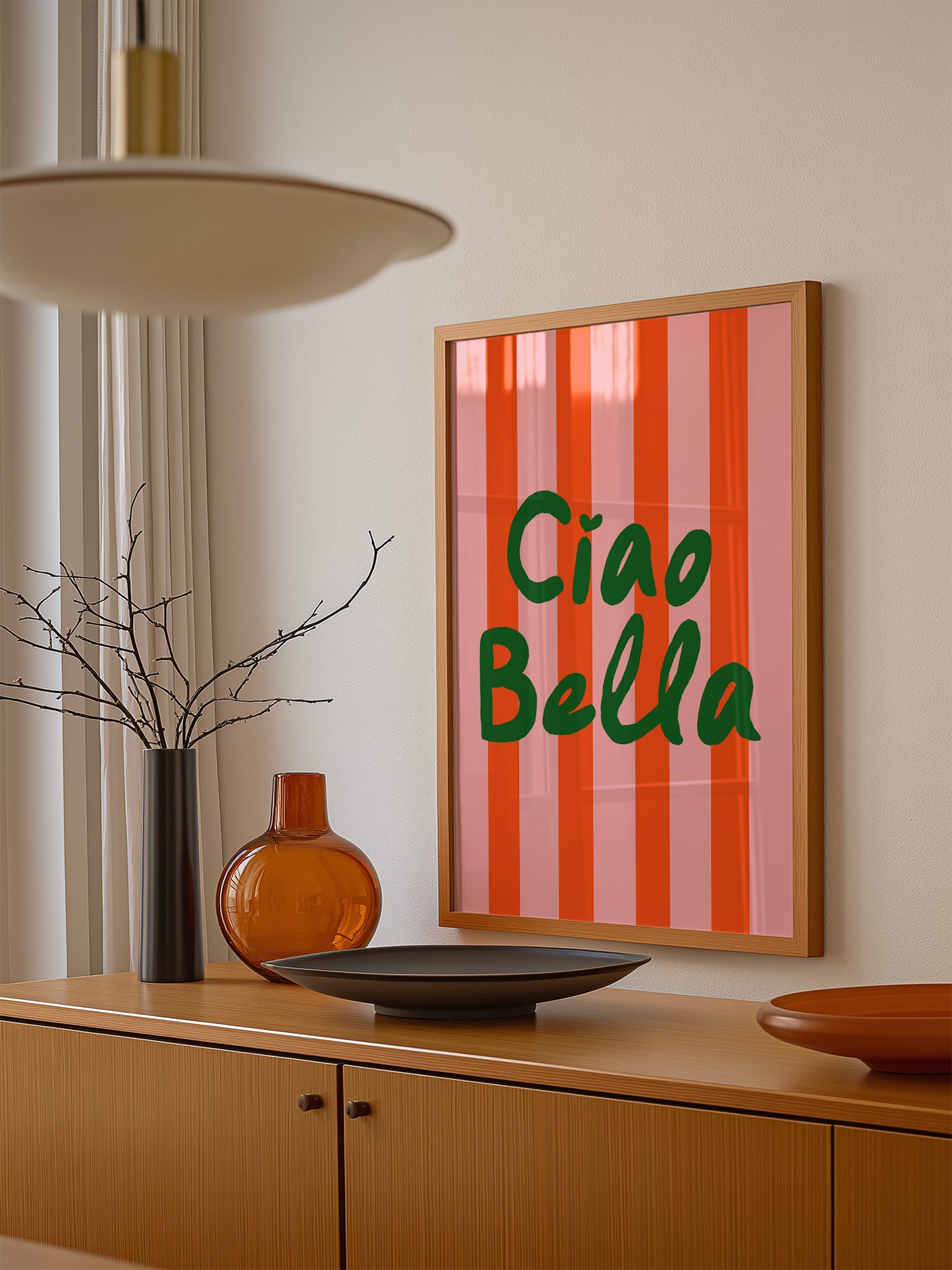 Ciao Bella Hand Drawn Poster | Digital Download