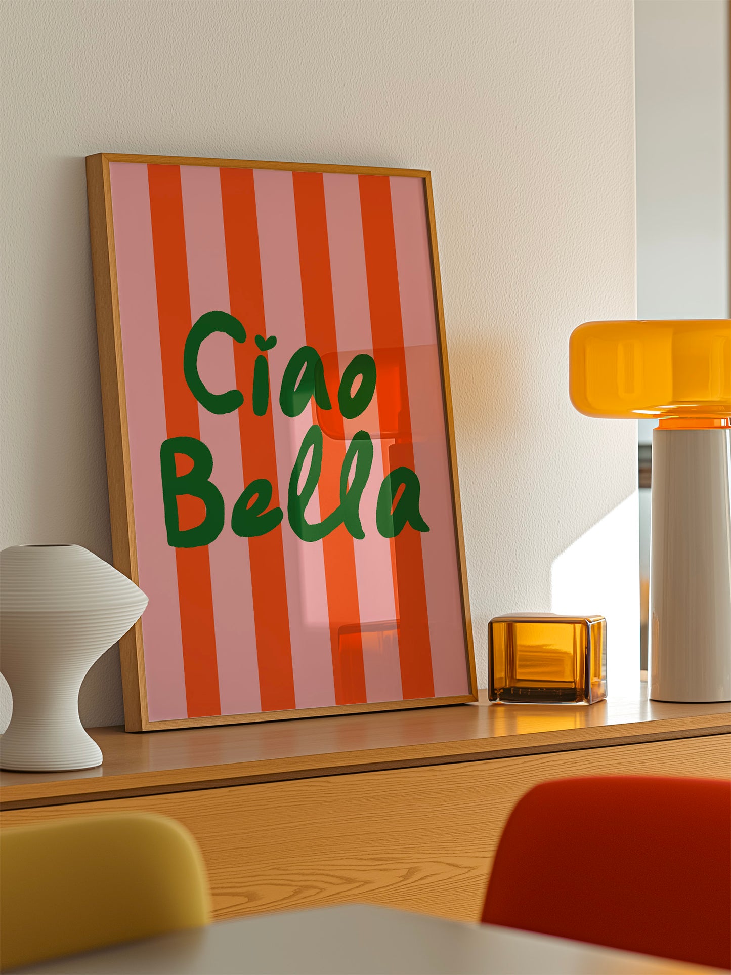 Ciao Bella Hand Drawn Poster | Digital Download