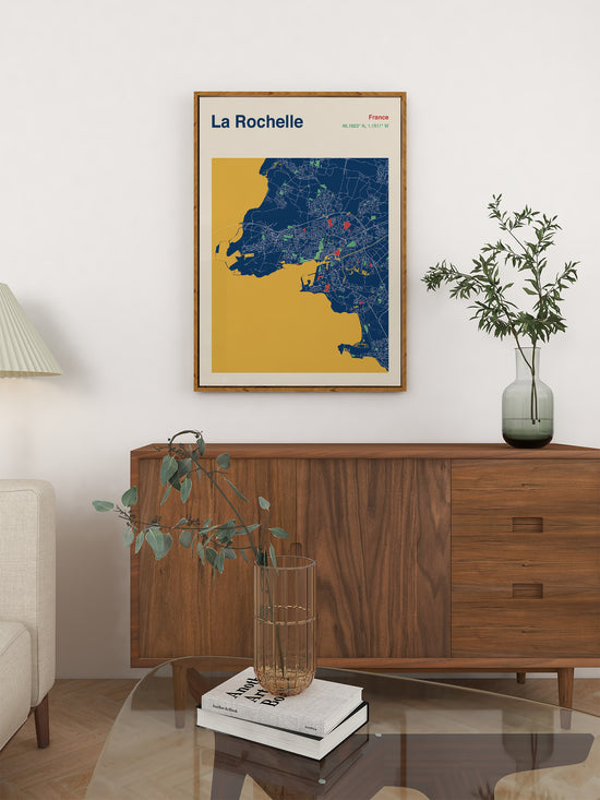 La Rochelle Map Print