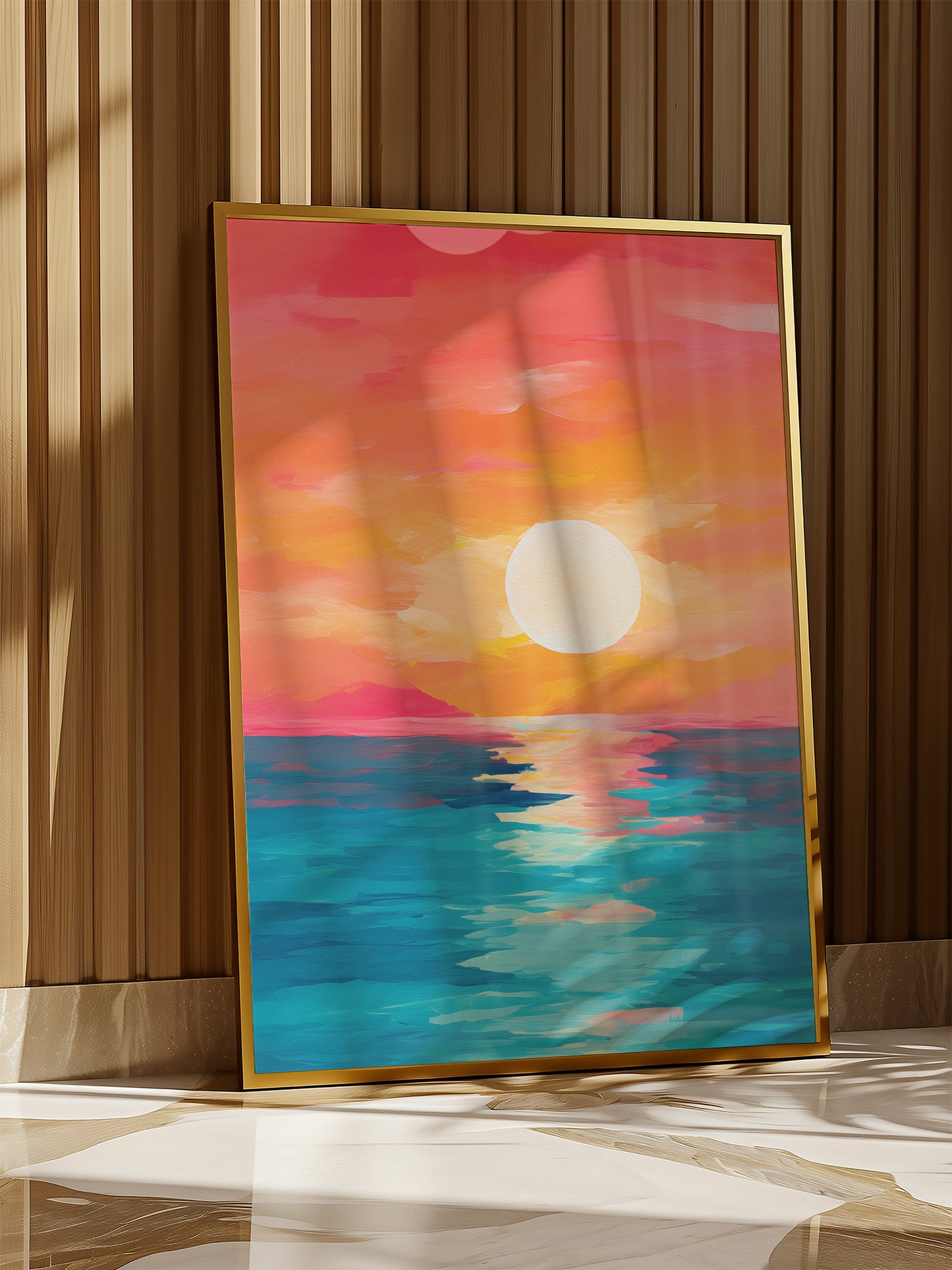 Abstract Modern Sunset | Digital Download