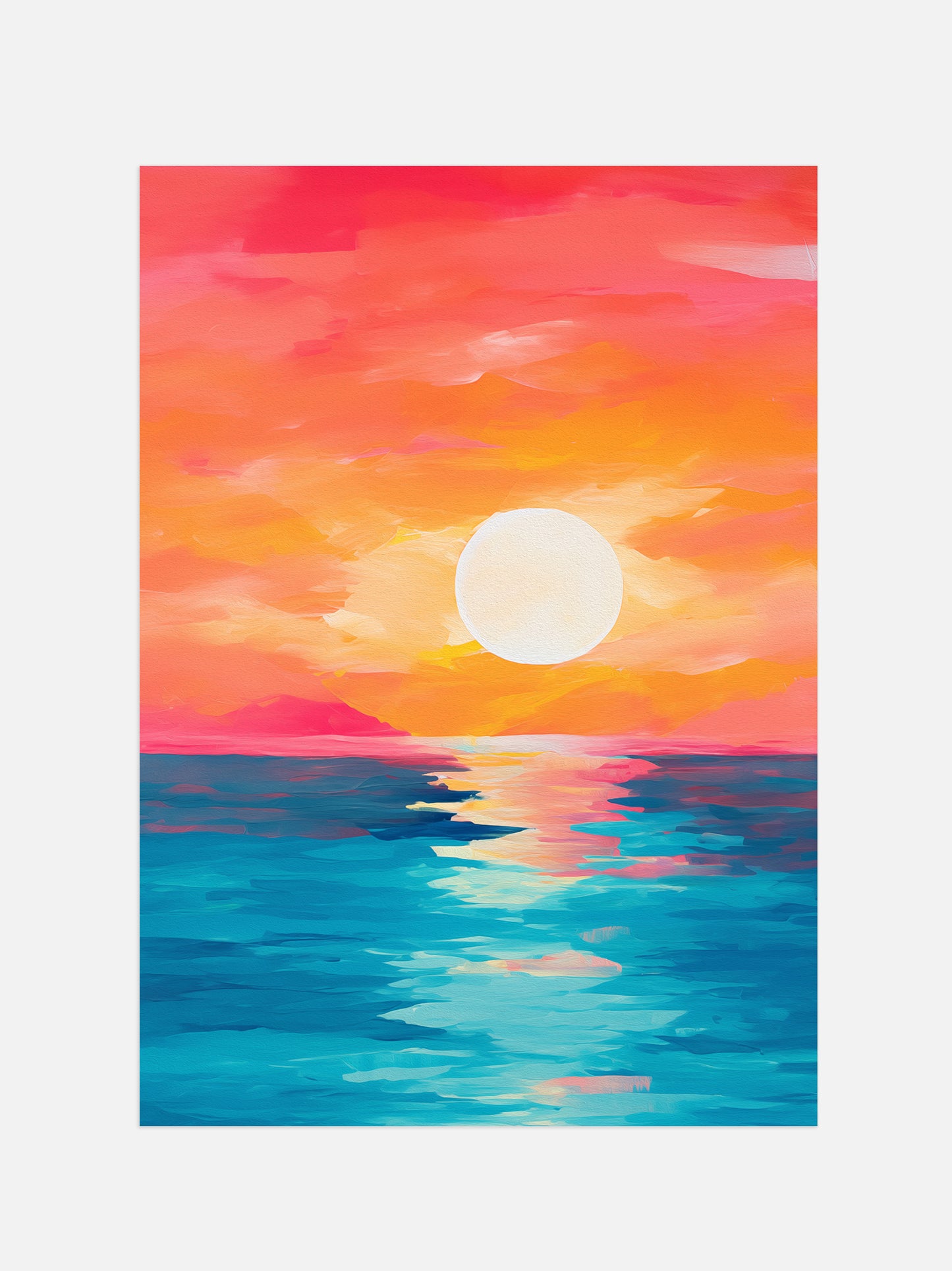 Abstract Modern Sunset | Digital Download