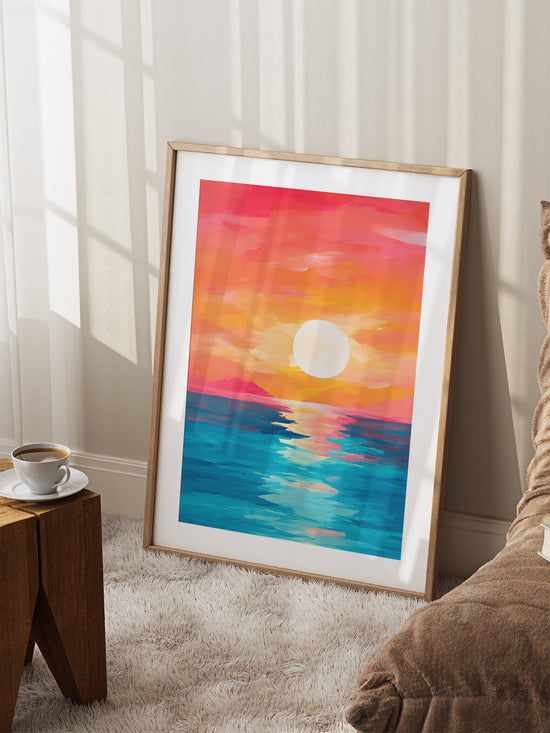 Abstract Modern Sunset | Digital Download