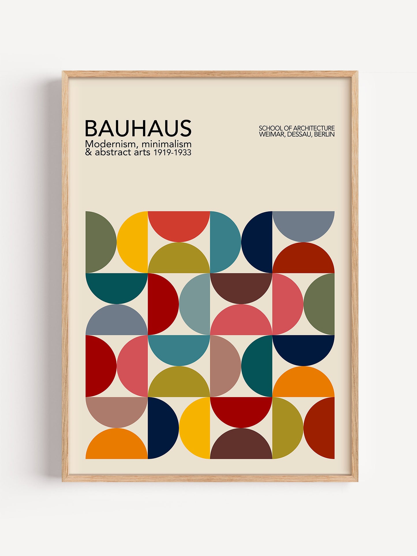Geometric Shapes Bauhaus Poster