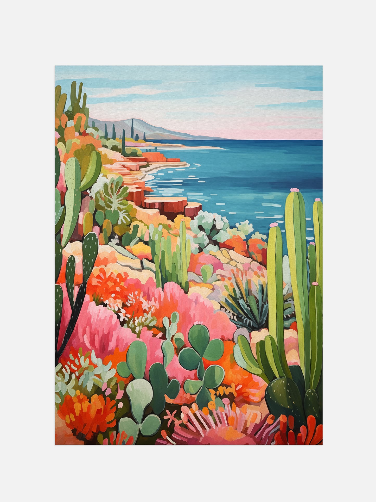 Colourful Cactus Print | Digital Download