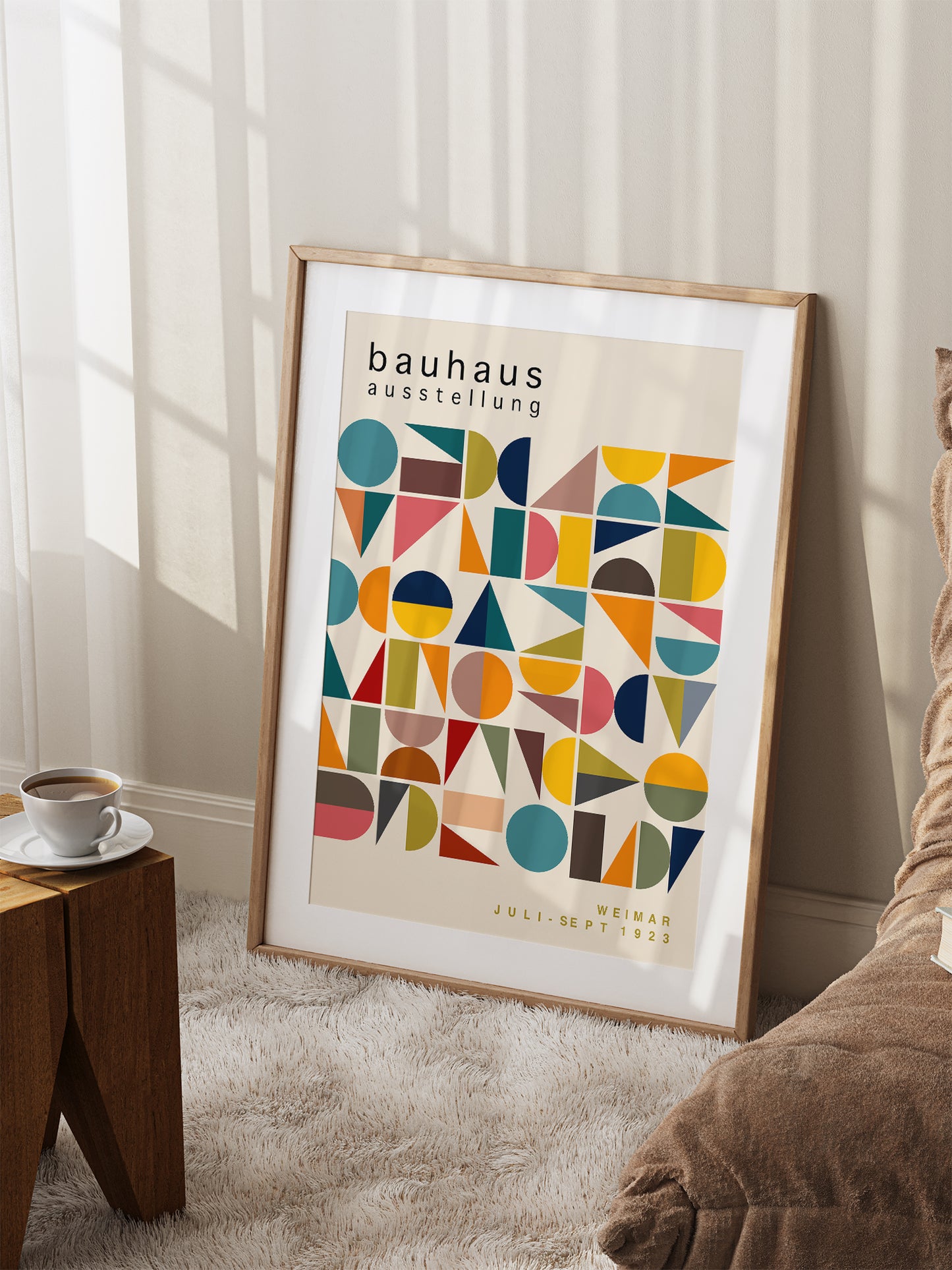 Multicolour Shapes Bauhaus Poster
