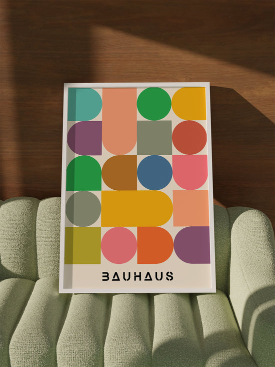 Colourful Geometric Bauhaus Poster