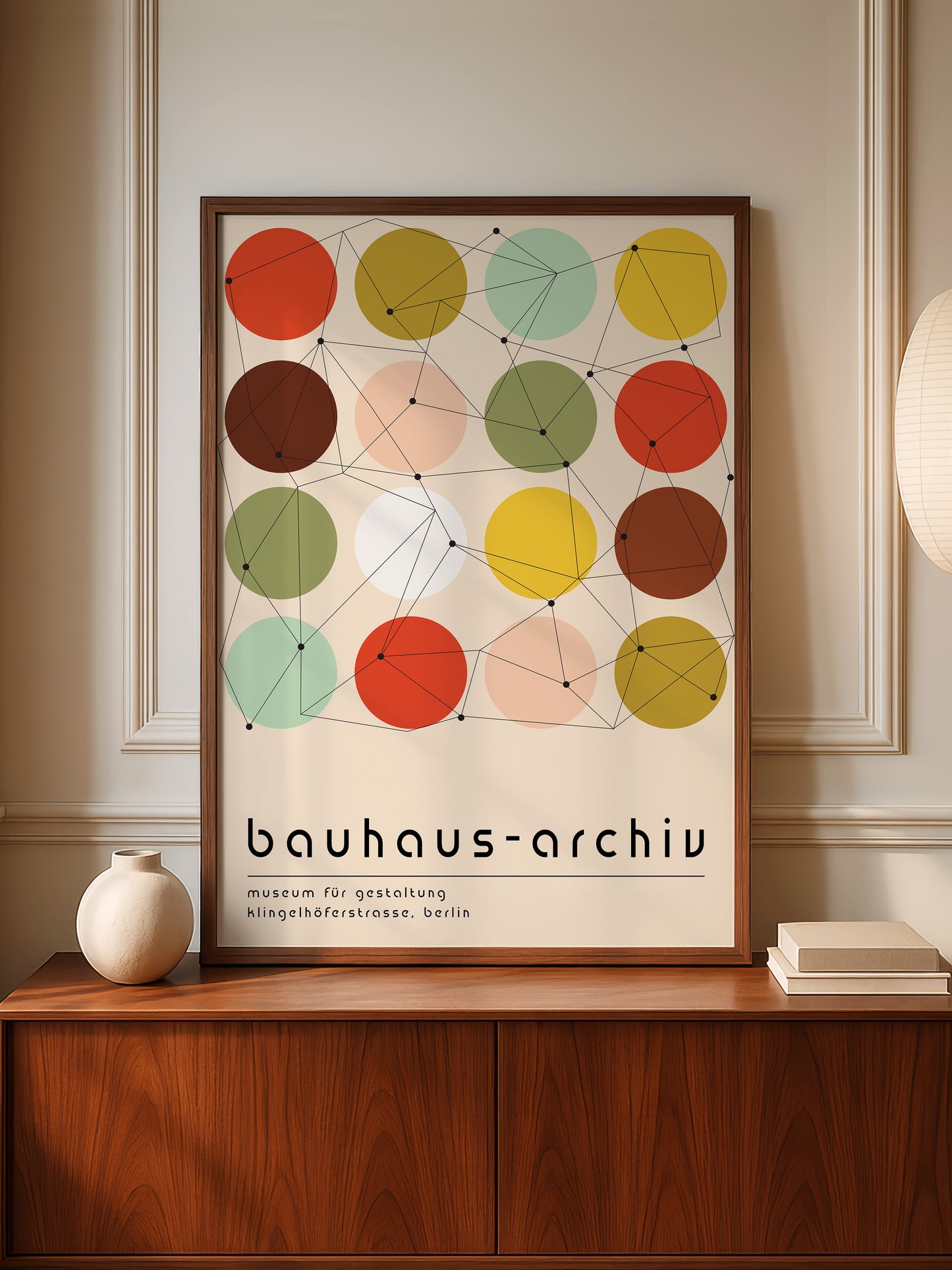 Set Of 3 Colourful Bauhaus Prints
