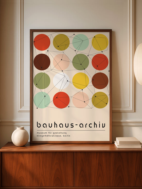 Set Of 3 Colourful Bauhaus Prints