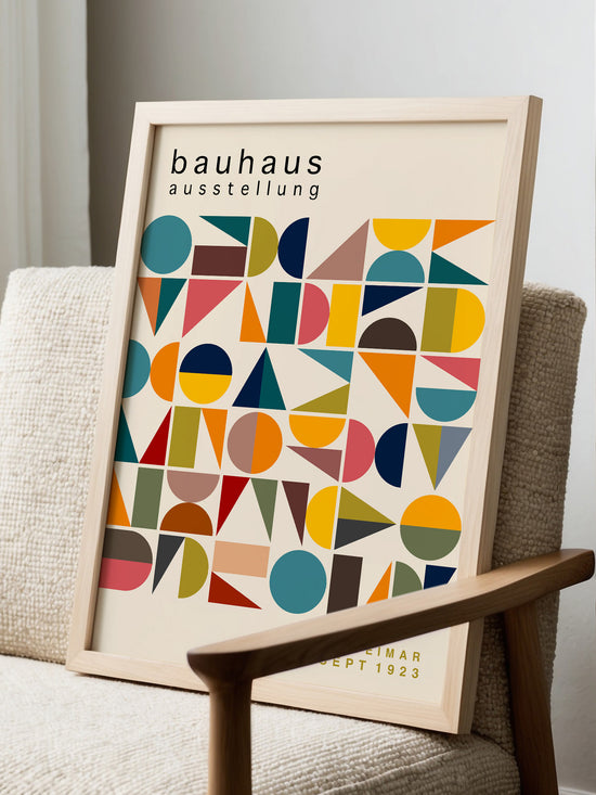 Set Of 3 Colourful Bauhaus Prints