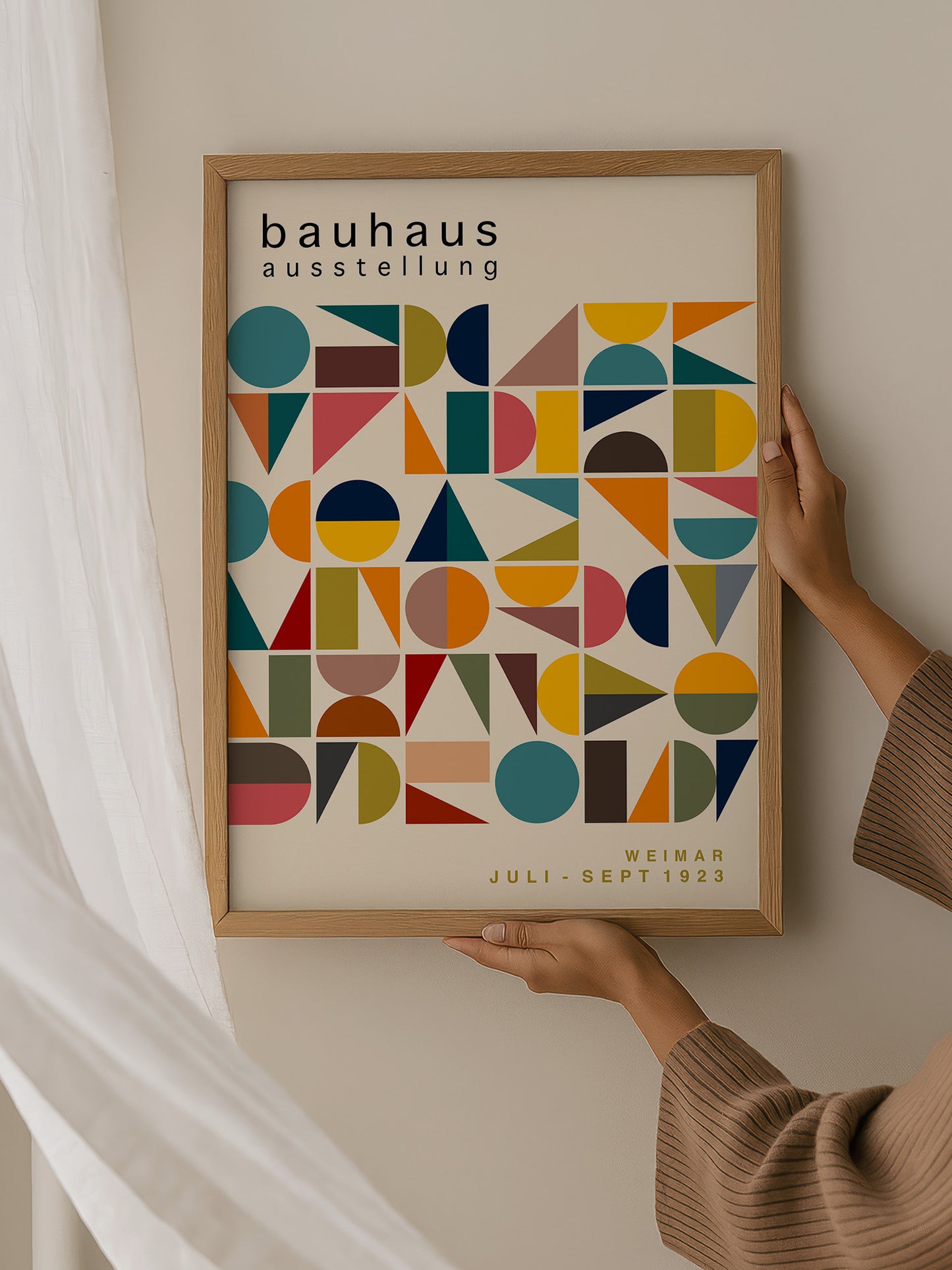 Set Of 3 Geometric Bauhaus Prints