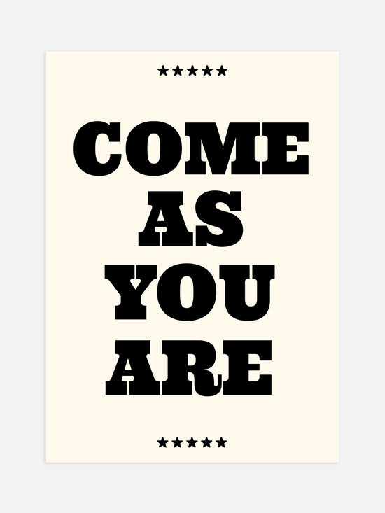 Come As You Are Poster