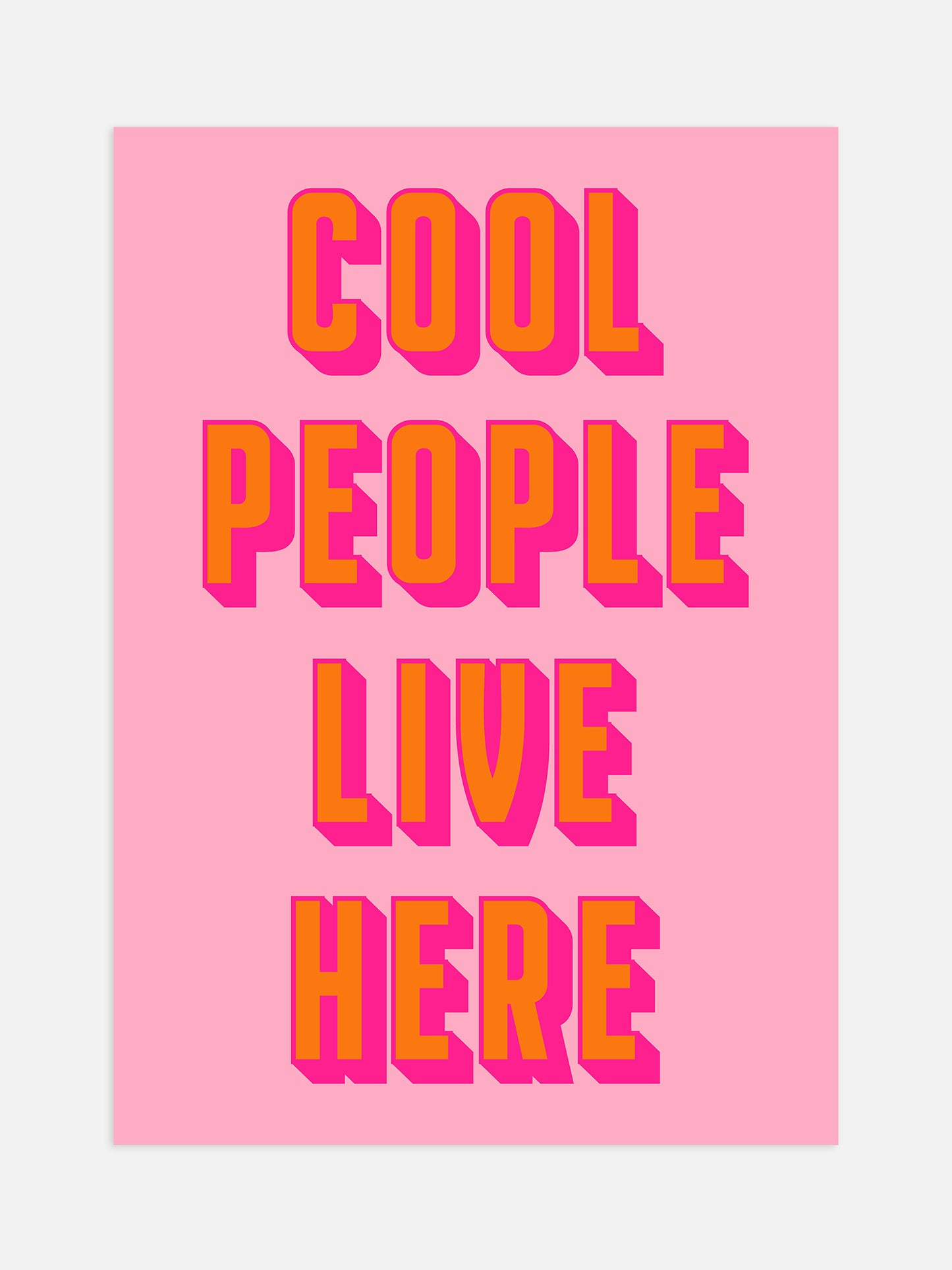 Cool People Live Here Print | Digital Download