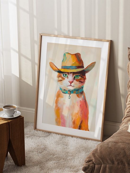 Cowboy Cat Print | Digital Download