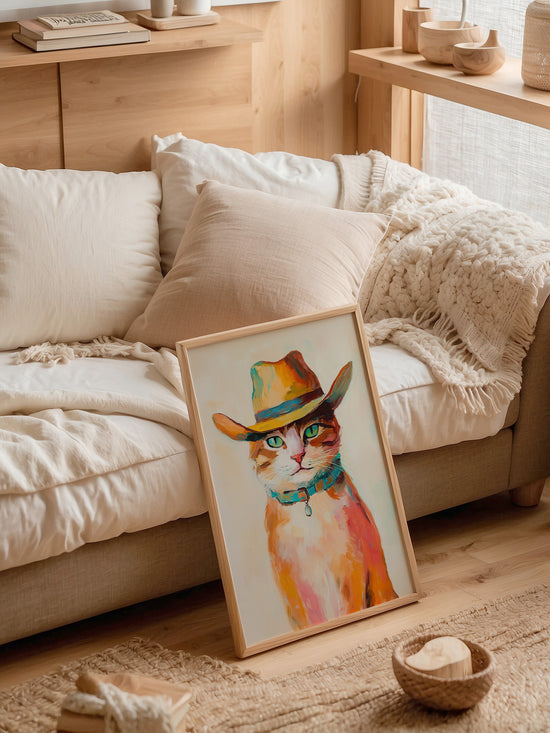 Cowboy Cat Print | Digital Download