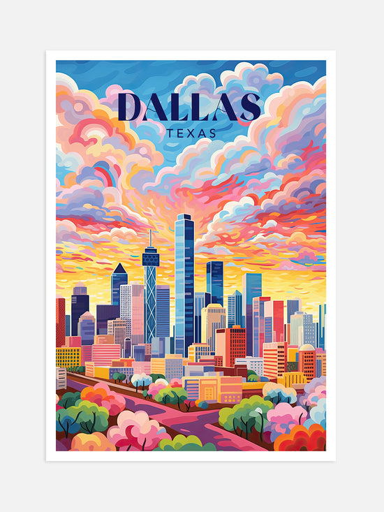 Dallas Travel Poster
