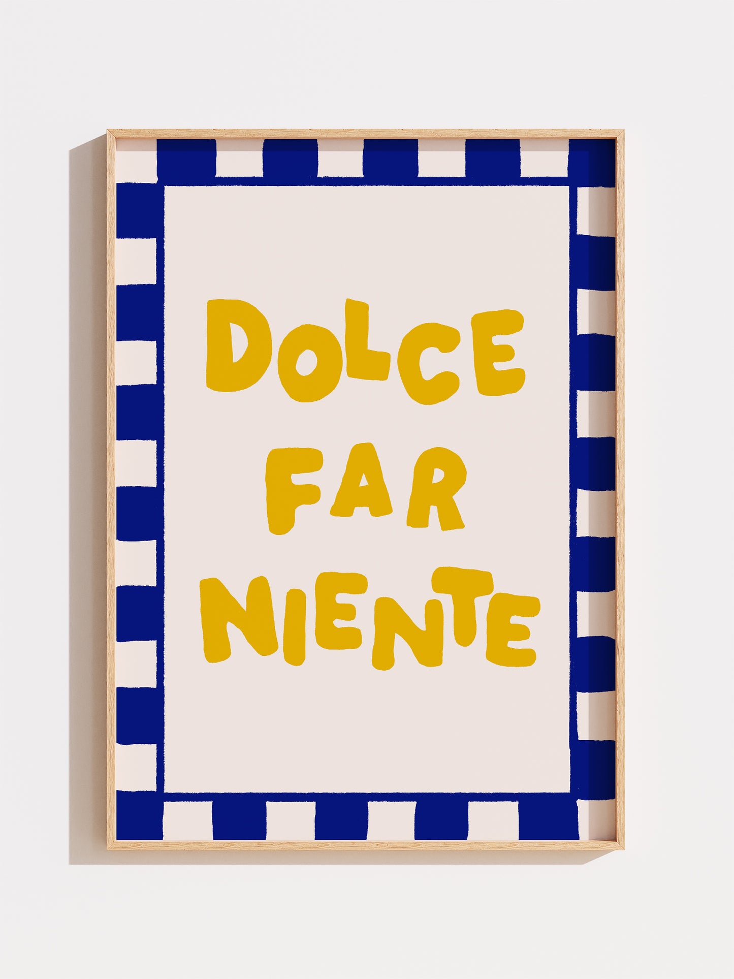Niente Dolce Far Niente Italian Print – Luxe Poster Co