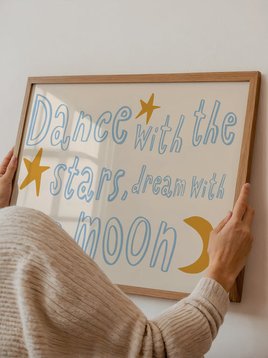 Dance With The Stars Nursery Print | Blue