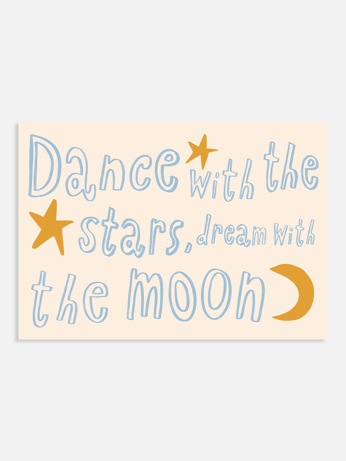 Dance With The Stars Nursery Print | Blue