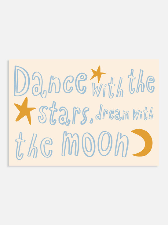 Dance With The Stars Nursery Print | Blue