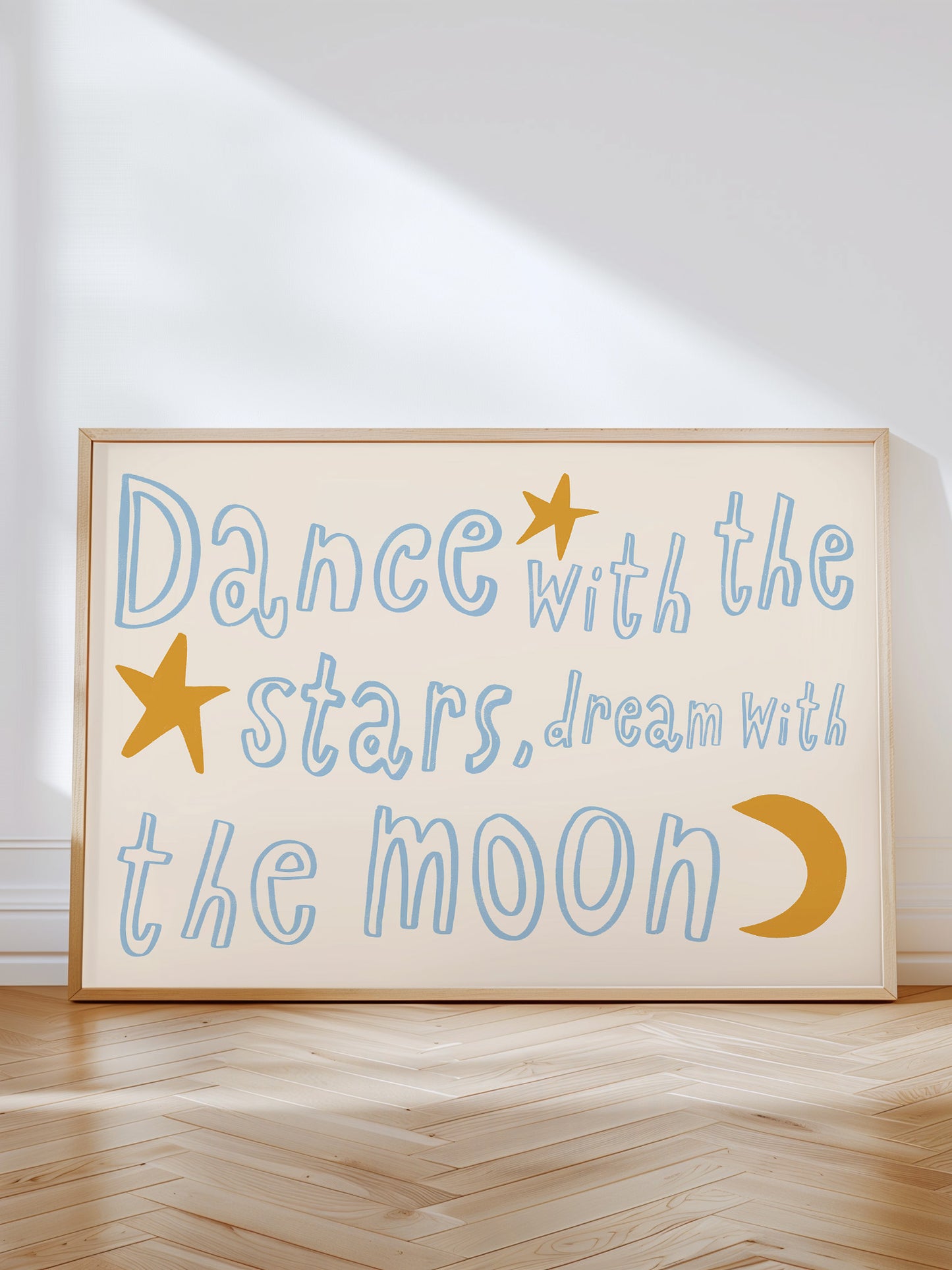 Dance With The Stars Nursery Print | Blue