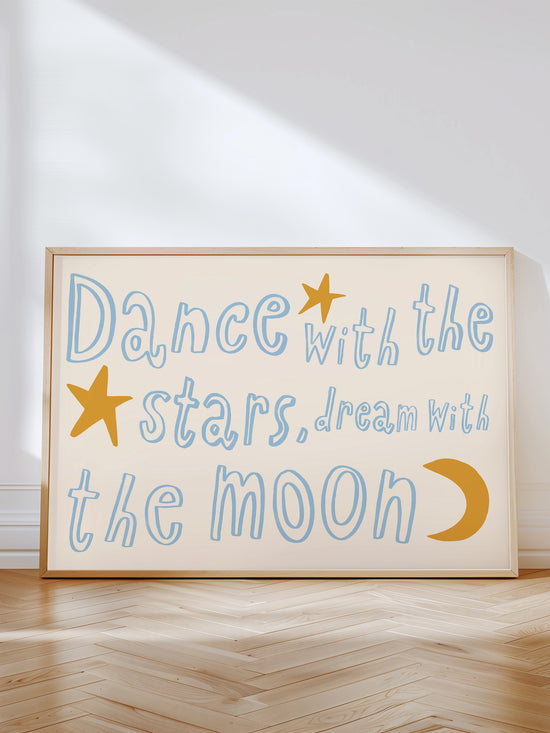 Dance With The Stars Nursery Print | Blue