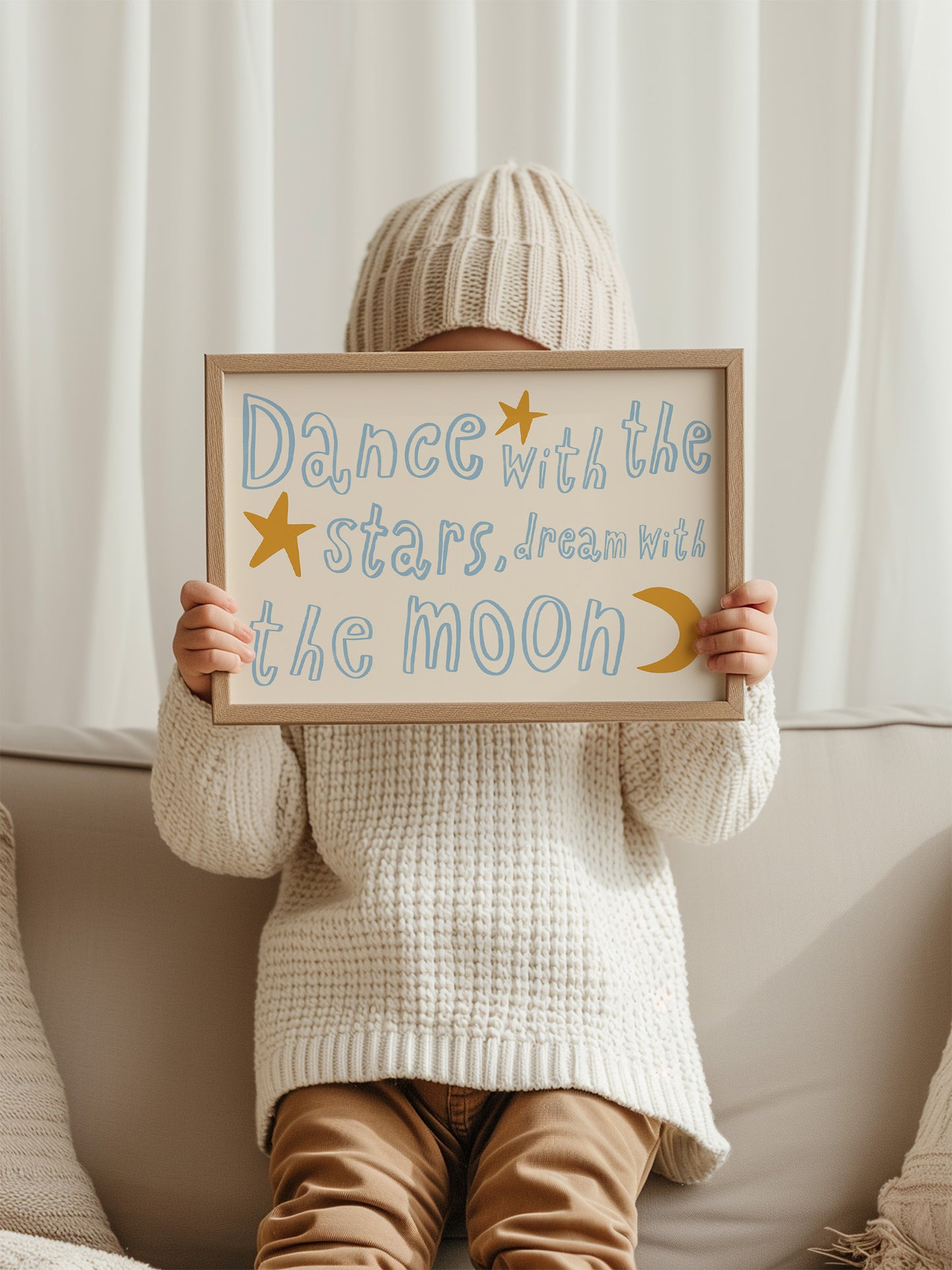 Dance With The Stars Nursery Print | Blue