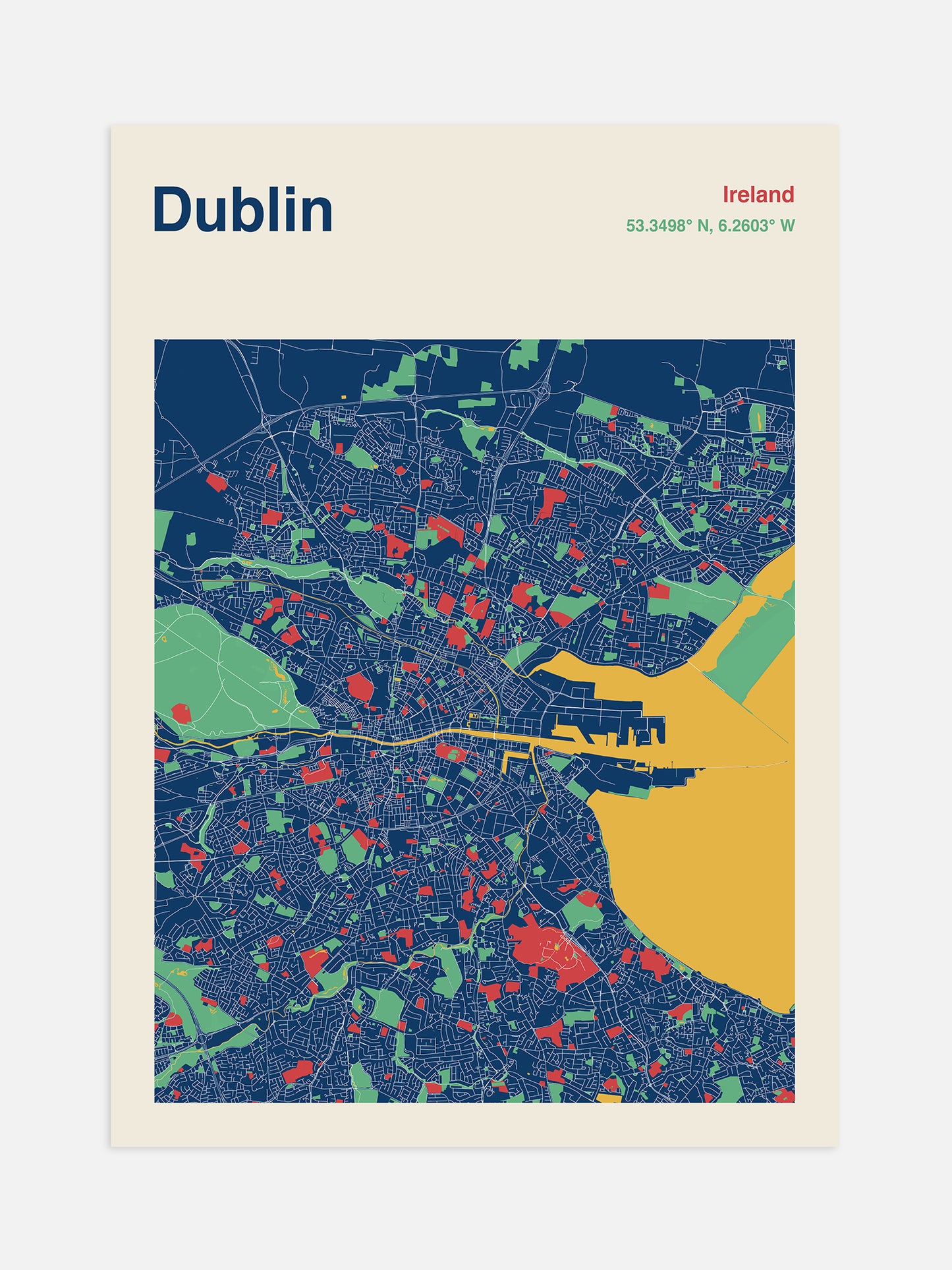 Dublin Map Print