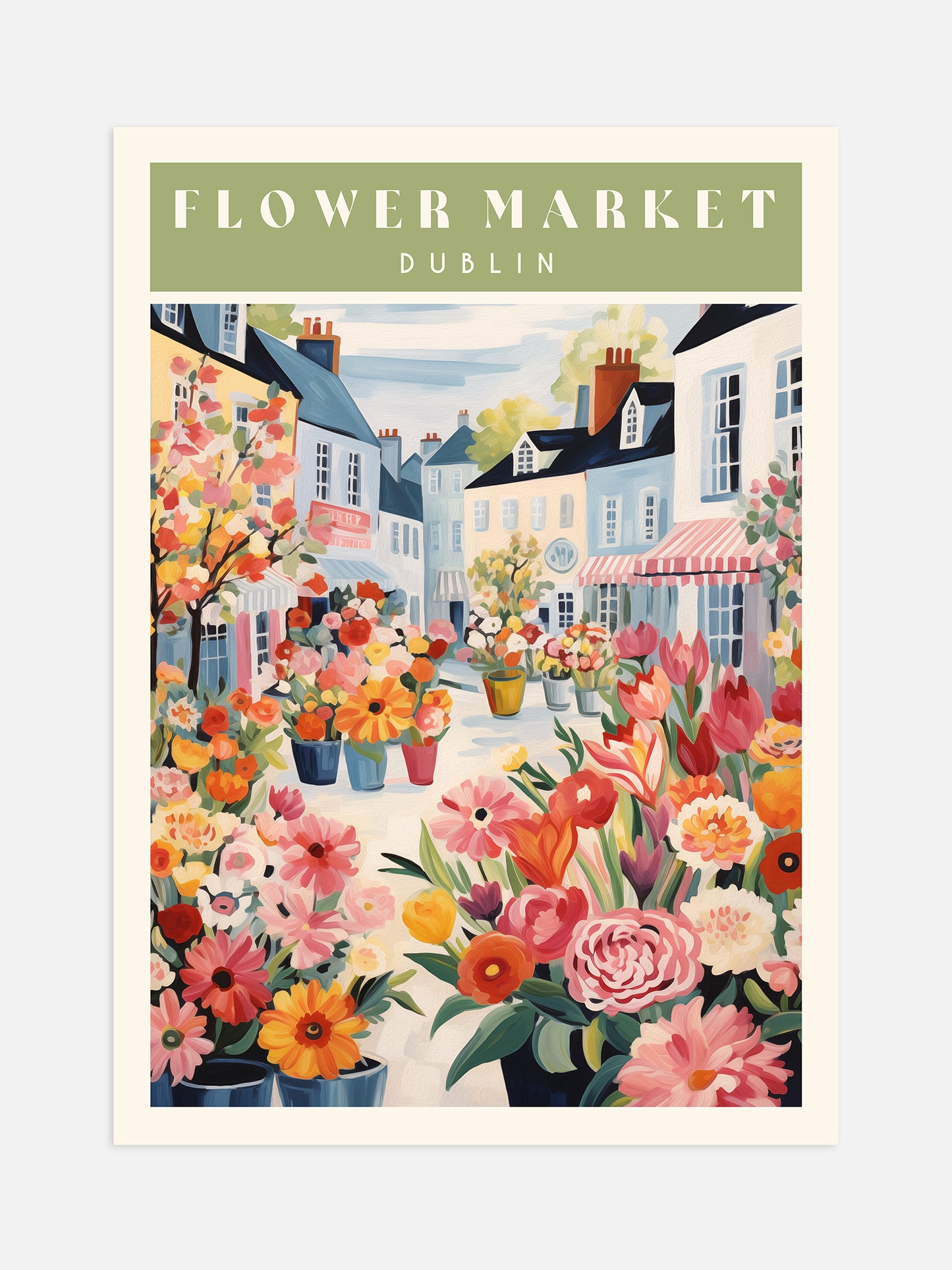 Dublin Flower Market Print