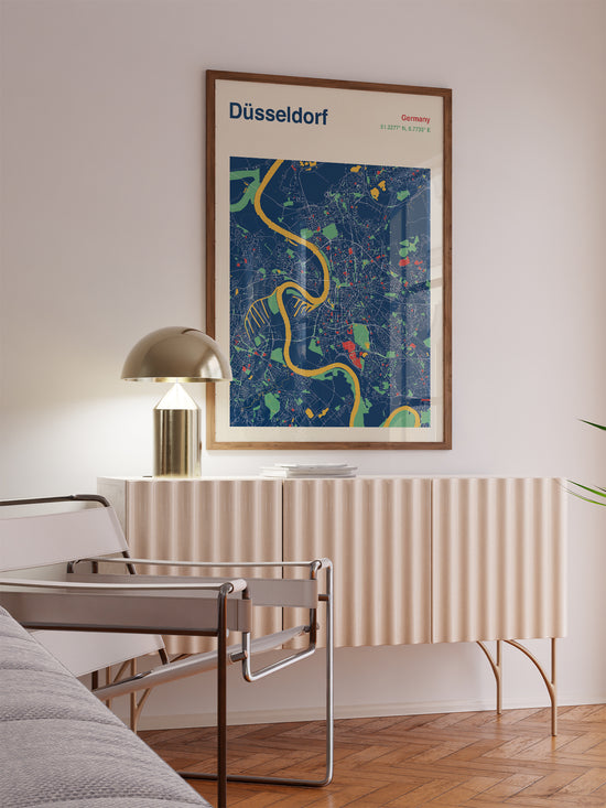 Düsseldorf Map Print