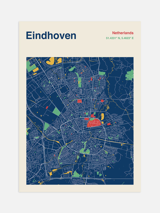 Eindhoven Map Print