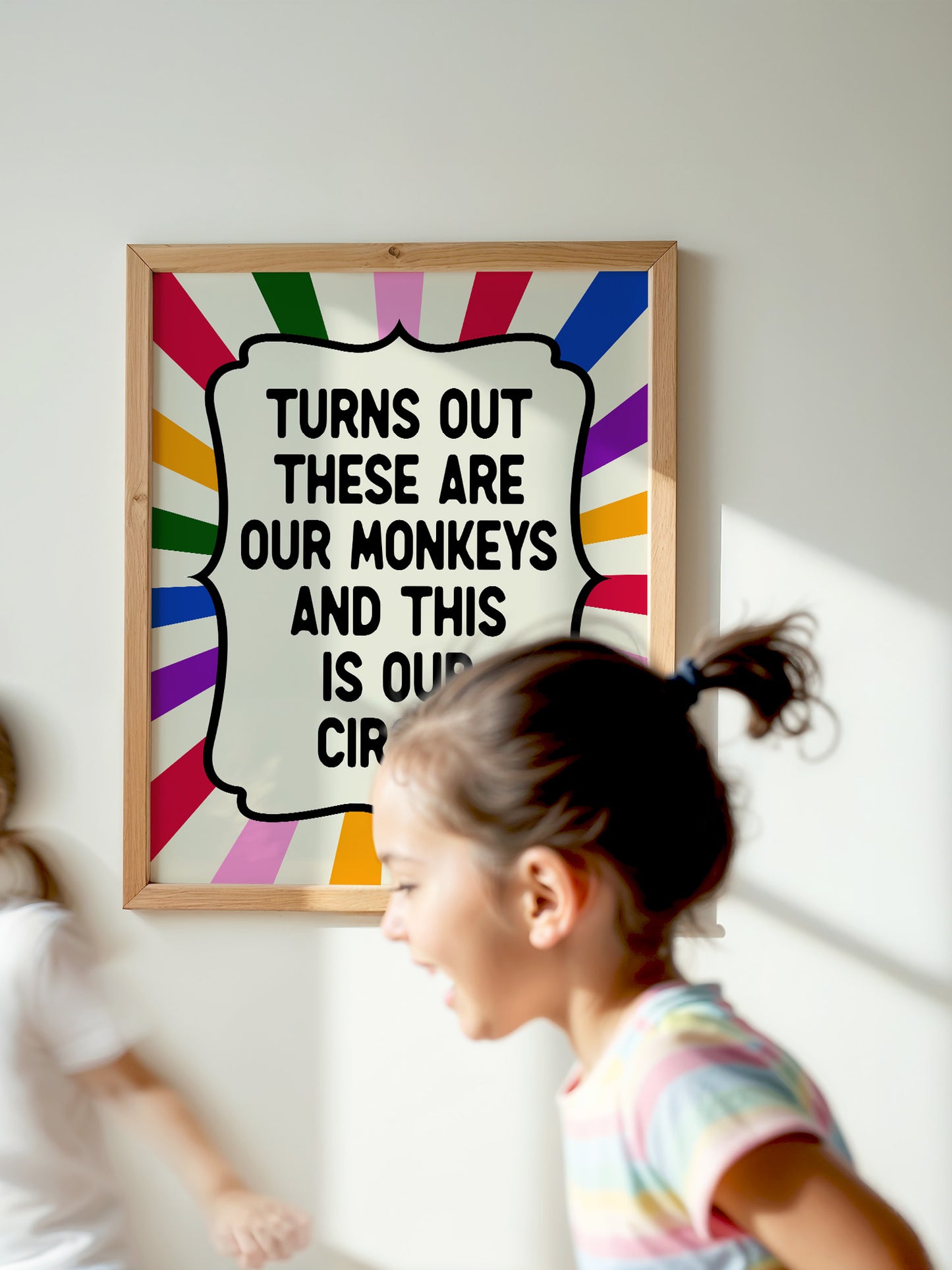 Funny Monkeys Circus Print